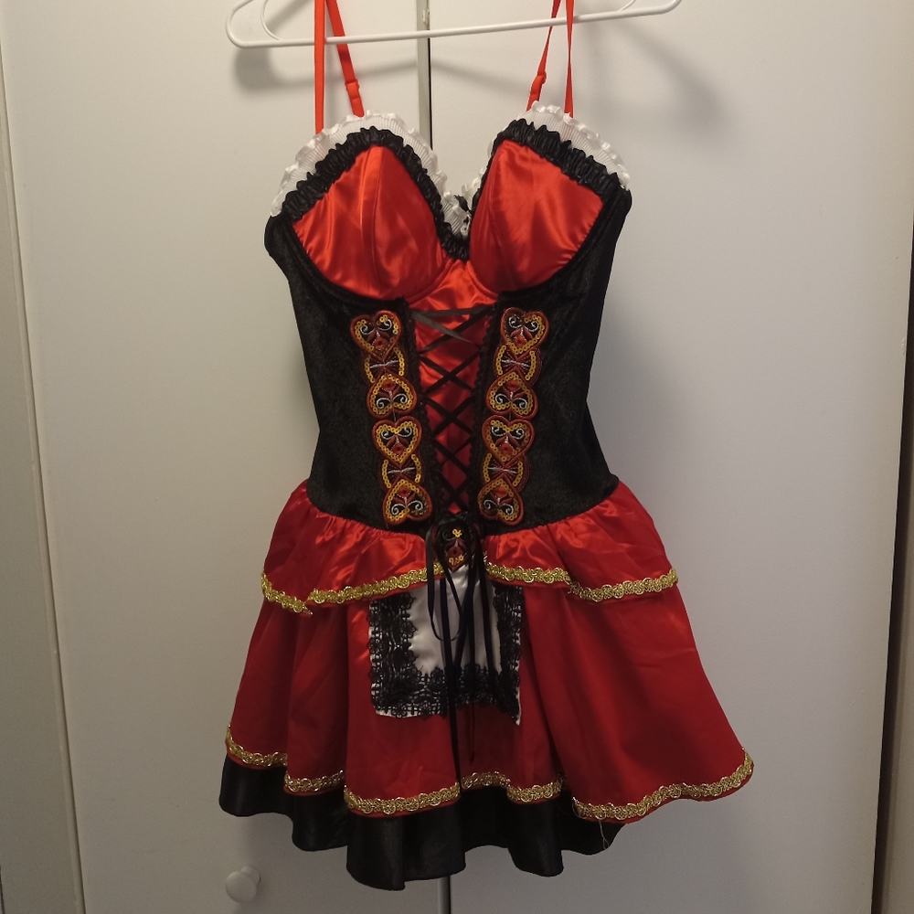 Women's red riding hood dress M-L